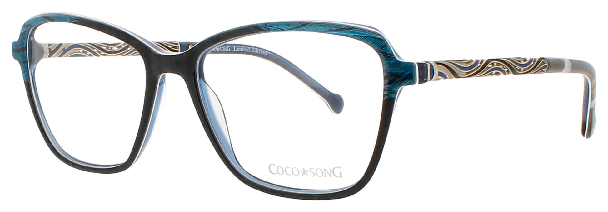 COCO SONG FALLING ANGEL Frame BLACK BLUE Lens DEMO