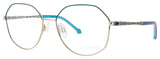 COCO SONG LIVING TOGETHER Frame GOLD TURQUOISE Lens DEMO