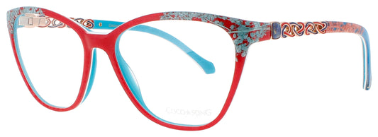COCO SONG MOONLIGHT SHADOW Frame RED TURQUOISE Lens DEMO