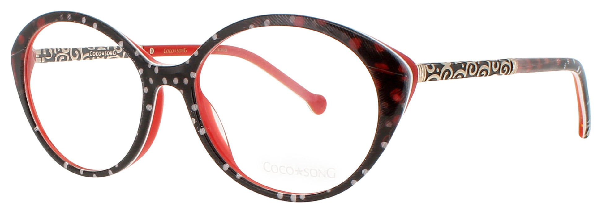 COCO SONG RUNNING JEANS Frame BLACK RED Lens DEMO