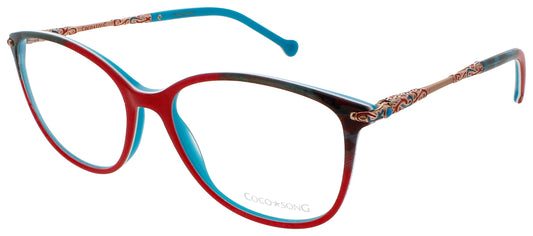 COCO SONG MONA ROCK Frame RED TURQUOISE Lens DEMO