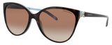 TIFFANY & CO TF4089B Frame HAVANA ON TIFFANY BLUE Lens BROWN GRADIENT