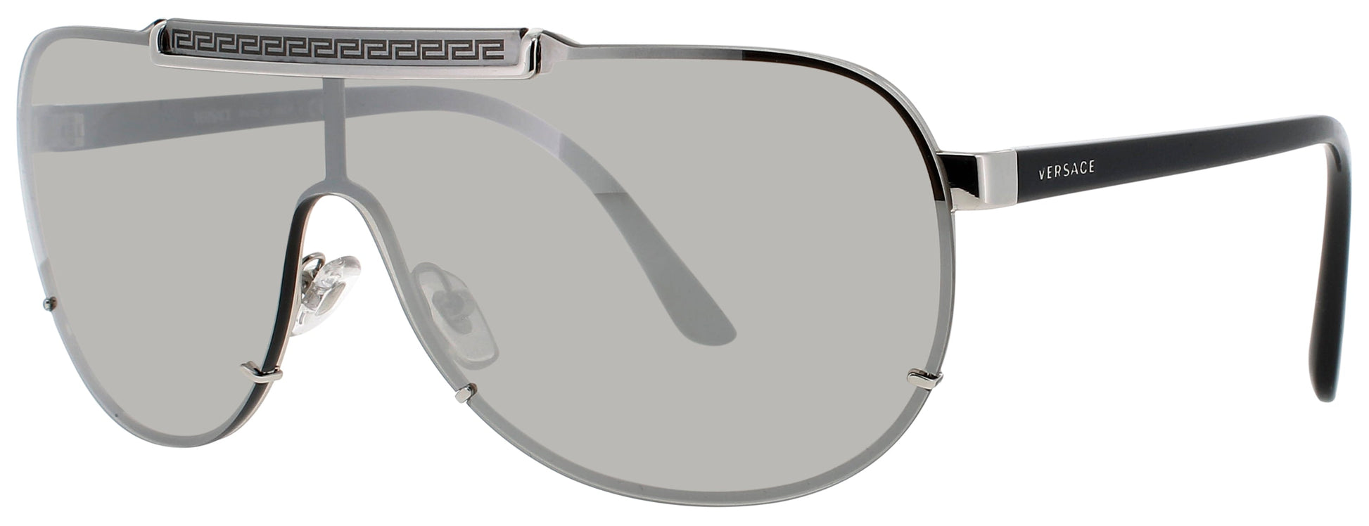 VERSACE VE2140 Frame SILVER Lens LIGHT GREY MIRROR SILVER