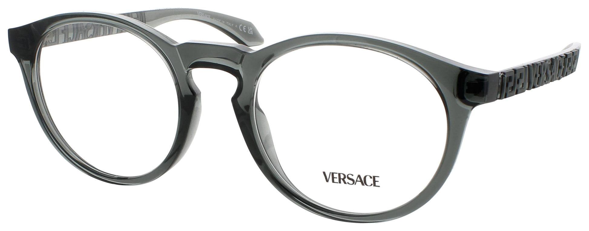 VERSACE 0VE3355U Frame TRANSPARENT GREY Lens DEMO