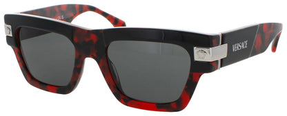 VERSACE 0VE4464 Frame RED HAVANA Lens DARK GREY