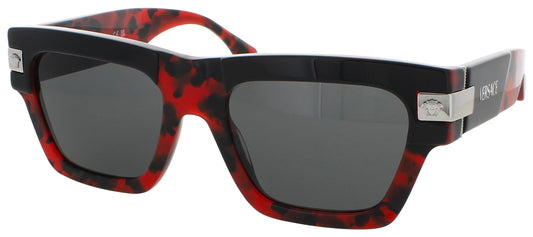 VERSACE 0VE4464 Frame RED HAVANA Lens DARK GREY