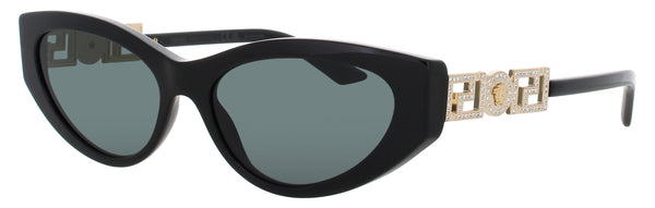 VERSACE 0VE4470B Frame BLACK/GOLD Lens SMOKE