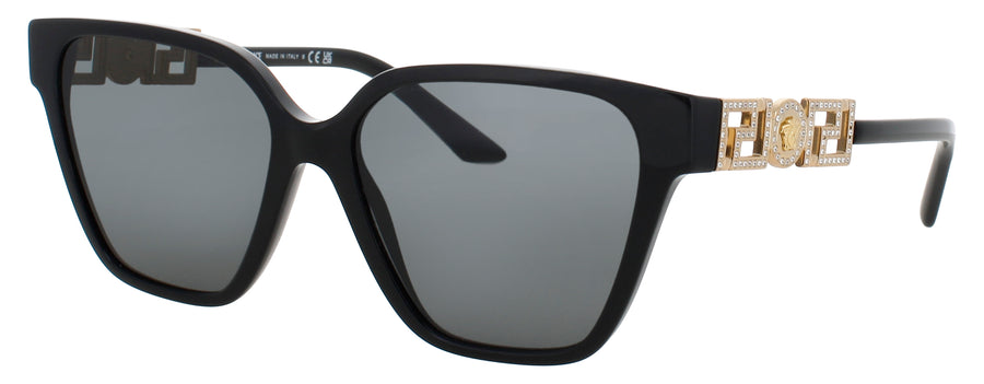 VERSACE 0VE4471B Frame BLACK/GOLD Lens SMOKE