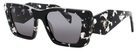 PRADA PR 08YS Frame BLACK CRYSTAL TORTOISE Lens POLARIZED DARK GREY