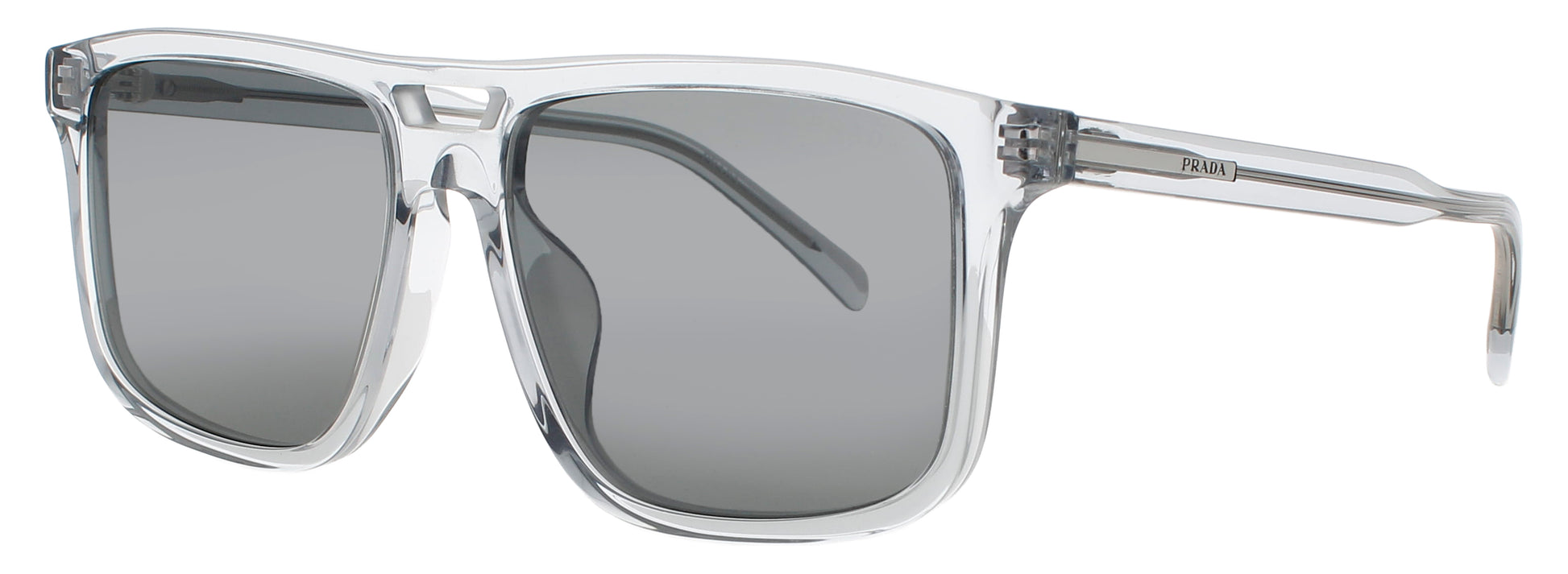 PRADA A22SF Frame TRANSPARENT AZURE Lens GREY FLASH