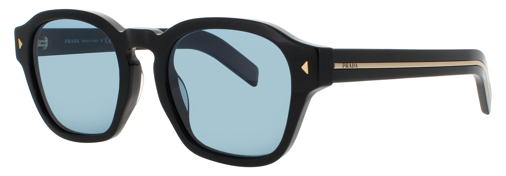 PRADA A16SF Frame BLACK/GOLD Lens BLUE TINT