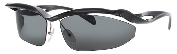 PRADA PR A25S Frame SHINY BLACK Lens SMOKE