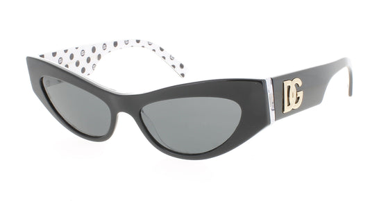 DOLCE & GABBANA 0DG4450 Frame BLACK Lens DARK GREY