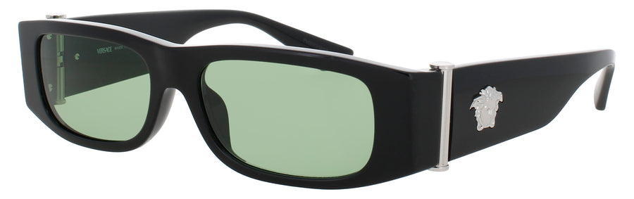 VERSACE 0VE4476U Frame BLACK/SILVER Lens GREEN