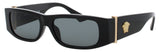 VERSACE 0VE4476U Frame BLACK/GOLD Lens SMOKE