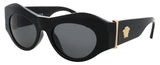 VERSACE 0VE4477U Frame BLACK/GOLD Lens SMOKE