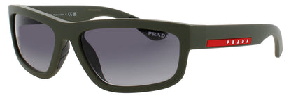 PRADA PS 05ZS Frame MATTE GREEN Lens GREY GRADIENT