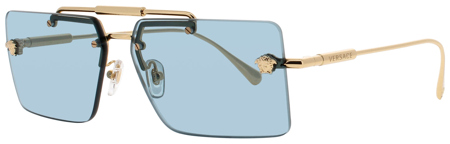 VERSACE VE2245 Frame GOLD Lens BLUE