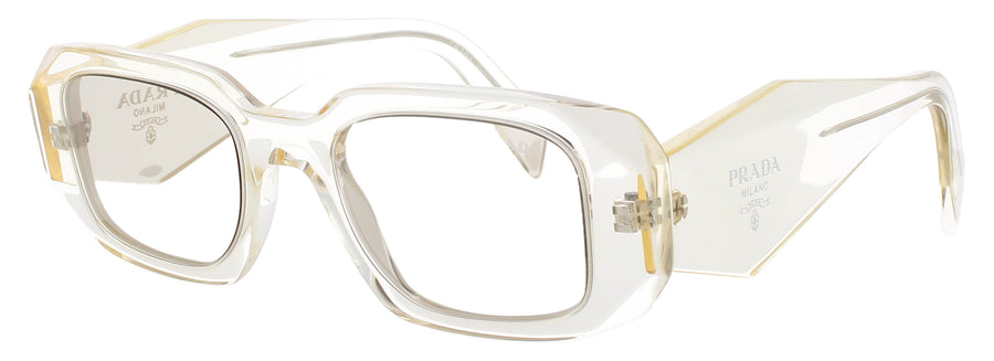 PRADA PR 17WS Frame TRANSPARENT CHAMPAGNE Lens PLATINO