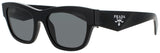 PRADA PR-B09S Frame BLACK Lens DARK GREY