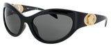 VERSACE 0VE4485 Frame BLACK/GOLD Lens SMOKE