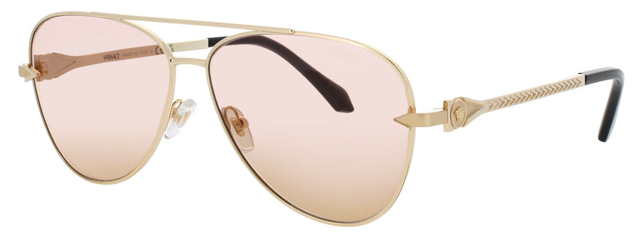 VERSACE 0VE2283 Frame GOLD Lens GRADIENT PINK ORANGE