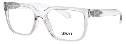 VERSACE 0VE3377U Frame TRANSPARENT SILVER Lens DEMO