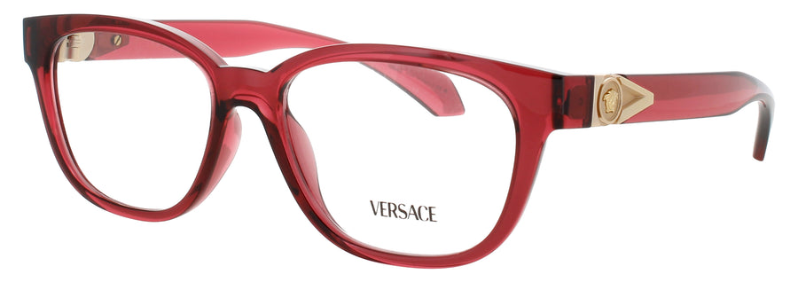 VERSACE 0VE3376U Frame TRANSPARENT RED Lens DEMO