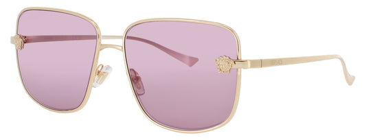 VERSACE 0VE2282 Frame GOLD Lens DARK VIOELET MIRROR