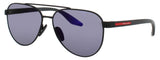 PRADA PS A52S Frame BLACK Lens BLUE VIOLET MIRROR