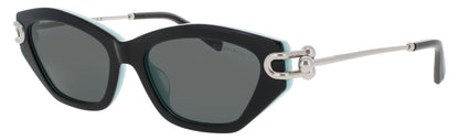 TIFFANY & CO TF4231U Frame BLACK ON TIFFANY BLUE Lens SMOKE