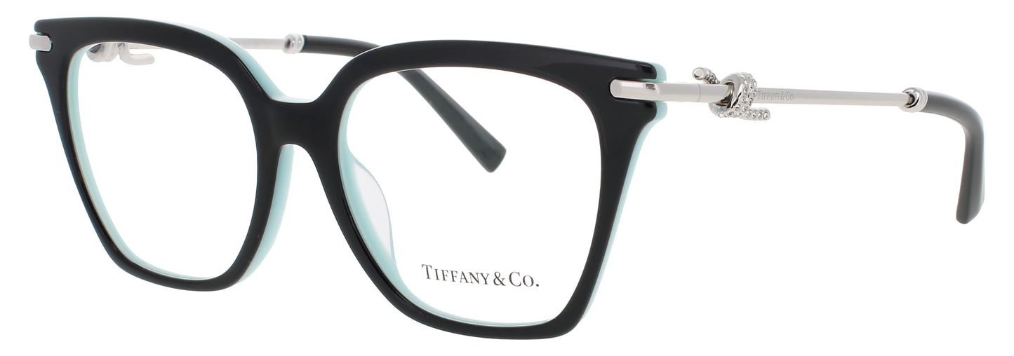 TIFFANY & CO TF2284B Frame BLACK ON TIFFANY BLUE Lens DEMO