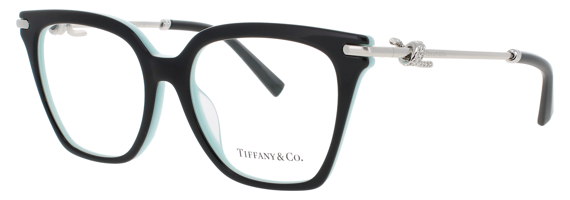 TIFFANY & CO TF2284B Frame BLACK ON TIFFANY BLUE Lens DEMO