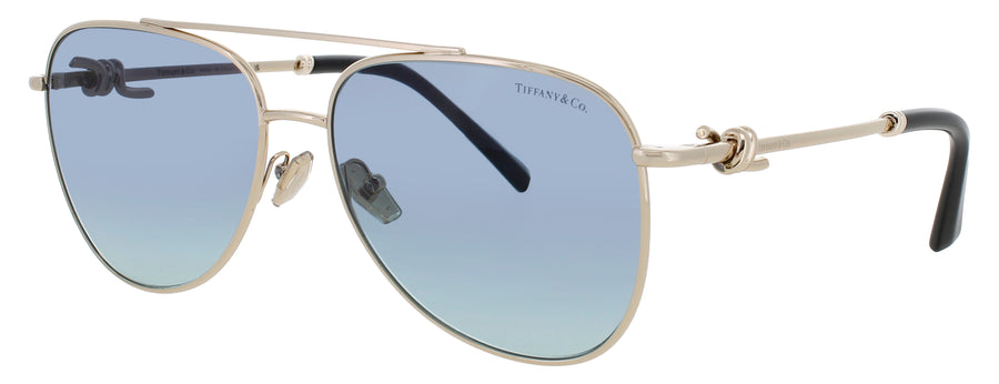 TIFFANY & CO TF3116 Frame PALE GOLD Lens AZURE GRADIENT