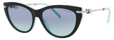 TIFFANY & CO TF4253 Frame BLACK ON TIFFANY BLUE Lens AZURE BLUE GRADIENT