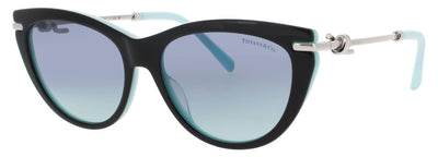 TIFFANY & CO TF4253 Frame BLACK ON TIFFANY BLUE Lens AZURE BLUE GRADIENT