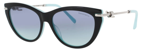 TIFFANY & CO TF4253 Frame BLACK ON TIFFANY BLUE Lens AZURE BLUE GRADIENT