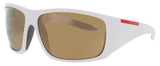 PRADA PS 04VS Frame WHITE Lens BROWN MIRROR