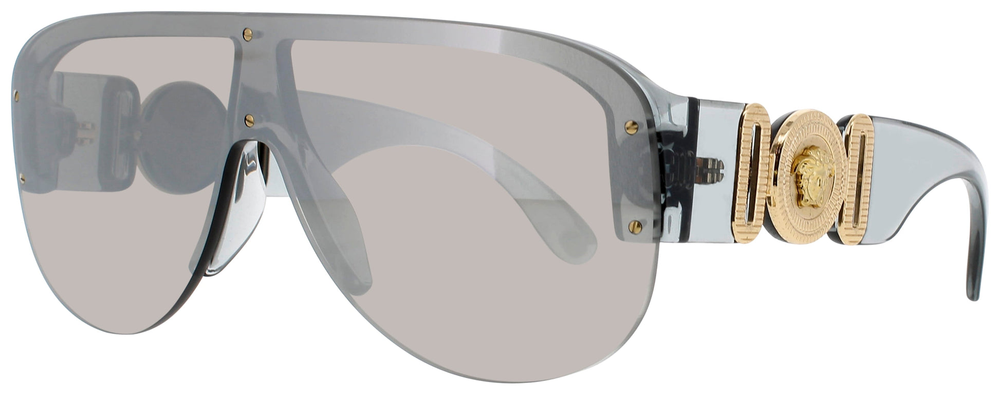 VERSACE VE4391 Frame TRANSPARENT GREY Lens GREY MIRROR SILVER