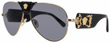 VERSACE 0VE2150Q Frame GOLD/BLACK Lens GREY