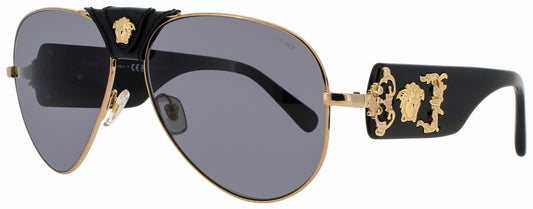 VERSACE 0VE2150Q Frame GOLD/BLACK Lens GREY