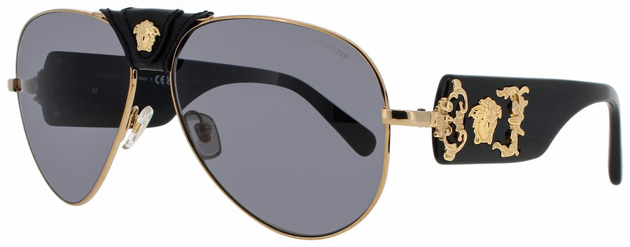 VERSACE 0VE2150Q Frame GOLD/BLACK Lens GREY