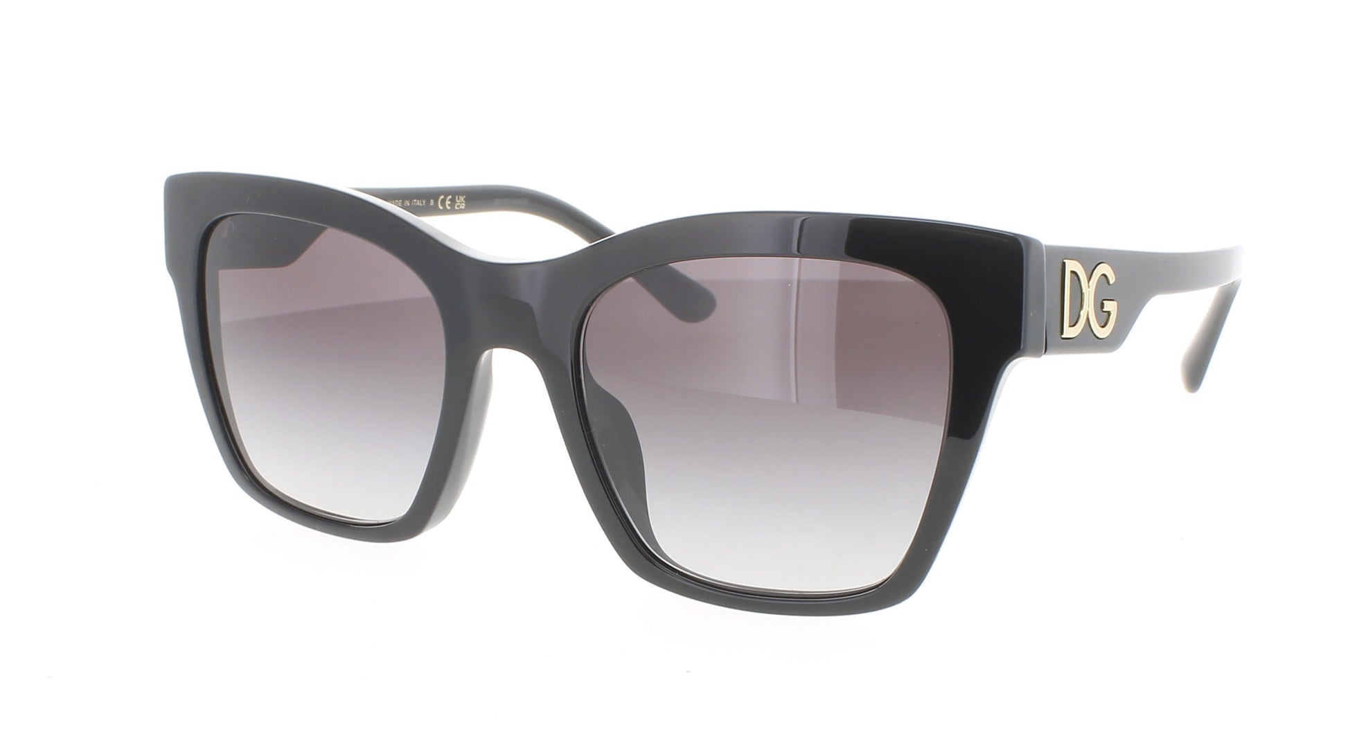 DOLCE & GABBANA 0DG4384F Frame BLACK Lens GREY GRADIENT