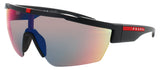 PRADA PS 03XS Frame BLACK Lens RED BLUE MIRROR