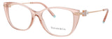 TIFFANY & CO TF2216 Frame TRANSPARENT PEACH Lens DEMO