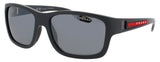 PRADA PS 01WS Frame DARK GREY Lens POLARIZED GREY MIRROR