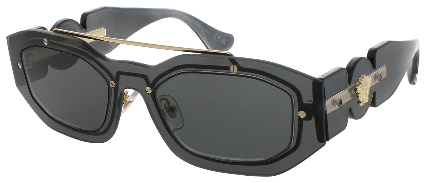 VERSACE 0VE2235 Frame TRANSPARENT DARK GREY Lens DARK GREY