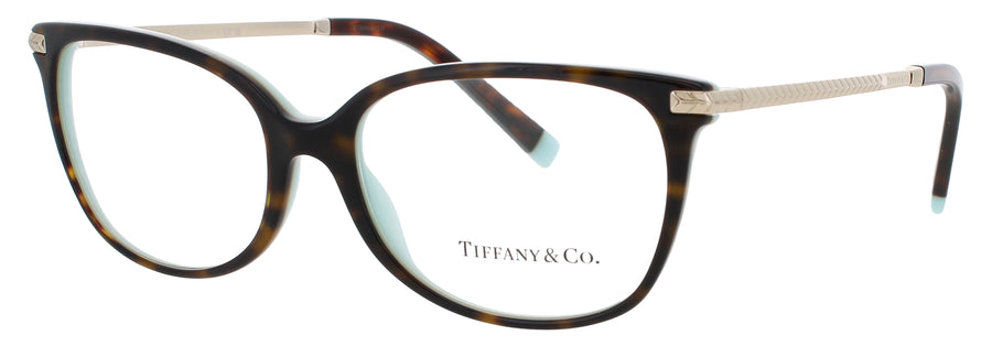 TIFFANY & CO TF2221 Frame HAVANA ON TIFFANY BLUE Lens DEMO