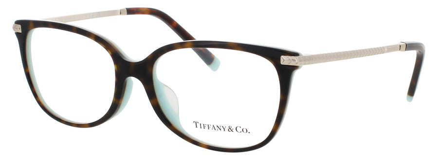 TIFFANY & CO TF2221F Frame HAVANA ON TIFFANY BLUE Lens DEMO