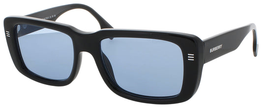 BURBERRY 0BE4376U Frame BLACK Lens LIGHT BLUE
